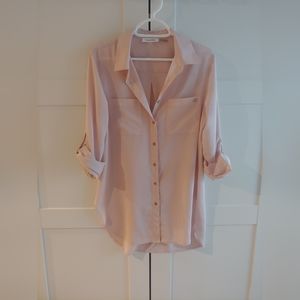 Calvin Klein oversized blush blouse